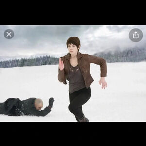 ASO Alice Cullen Twilight Breaking Dawn battle leather jacket